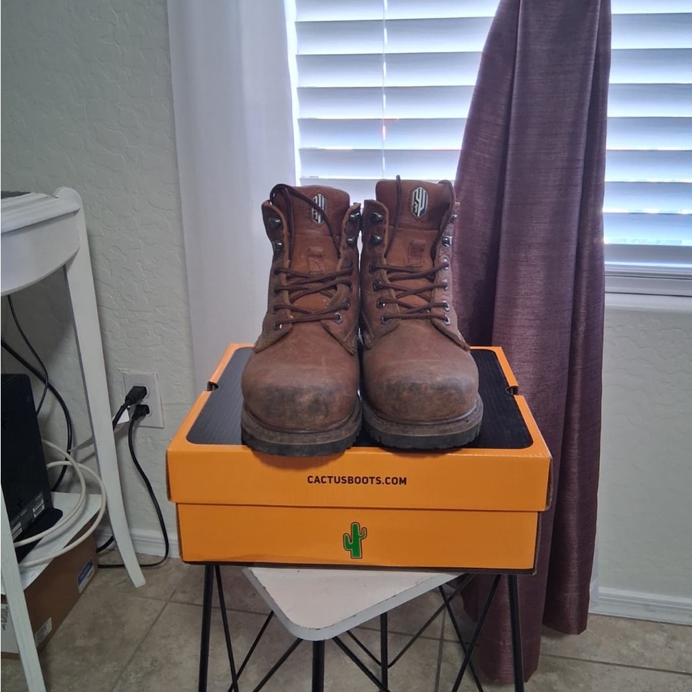 Cactus Brown Men's Work Boots